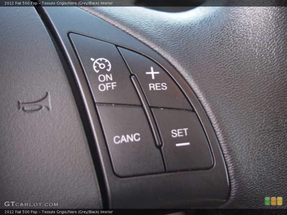 Tessuto Grigio/Nero (Grey/Black) Interior Controls for the 2012 Fiat 500 Pop #81125510