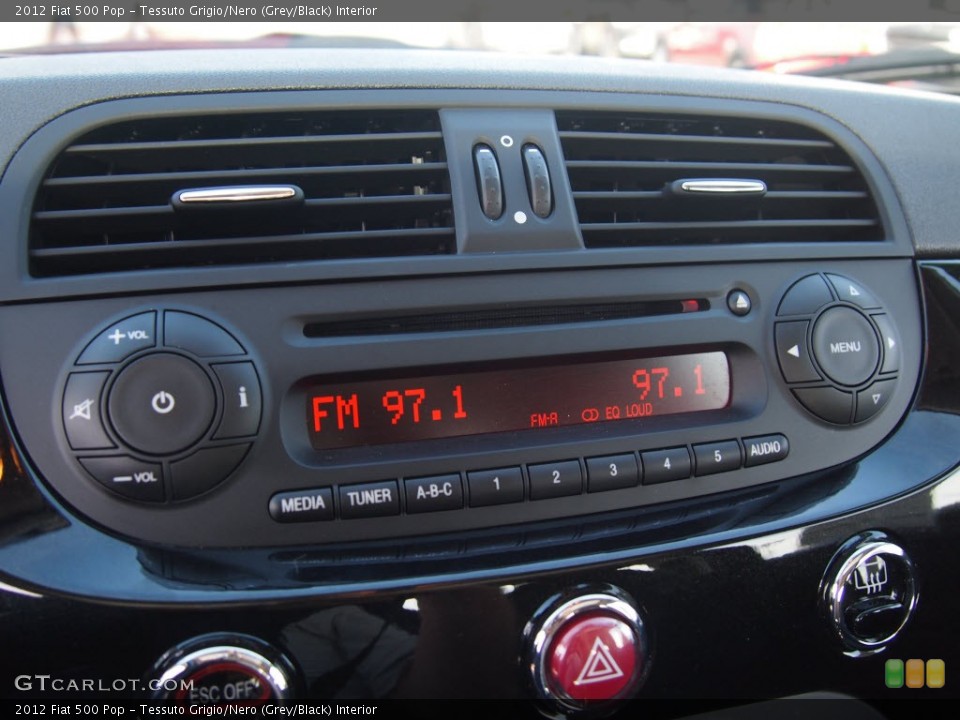 Tessuto Grigio/Nero (Grey/Black) Interior Audio System for the 2012 Fiat 500 Pop #81125516