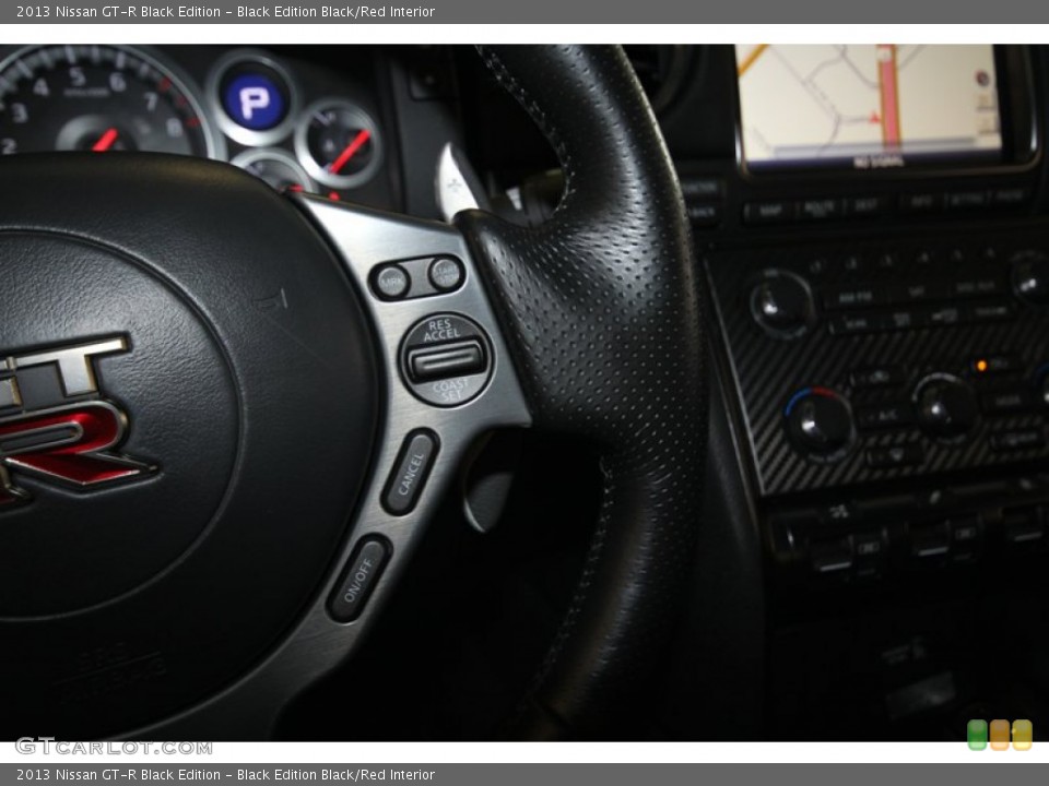 Black Edition Black/Red Interior Controls for the 2013 Nissan GT-R Black Edition #81125984