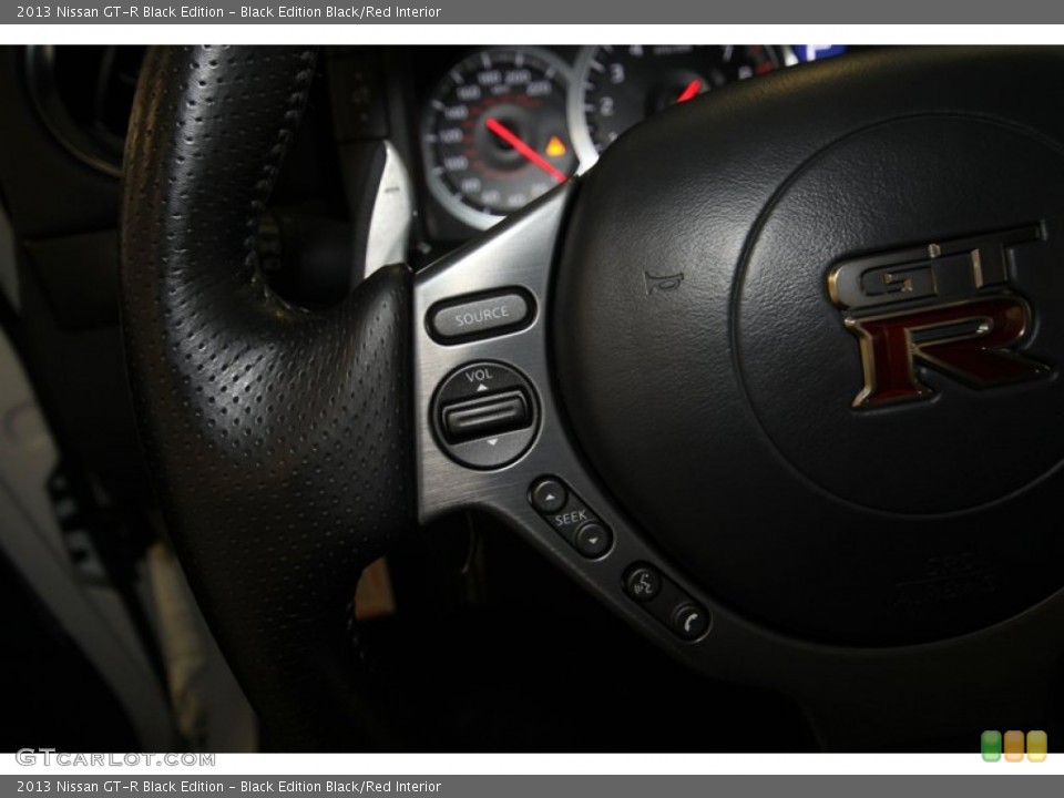 Black Edition Black/Red Interior Controls for the 2013 Nissan GT-R Black Edition #81125987