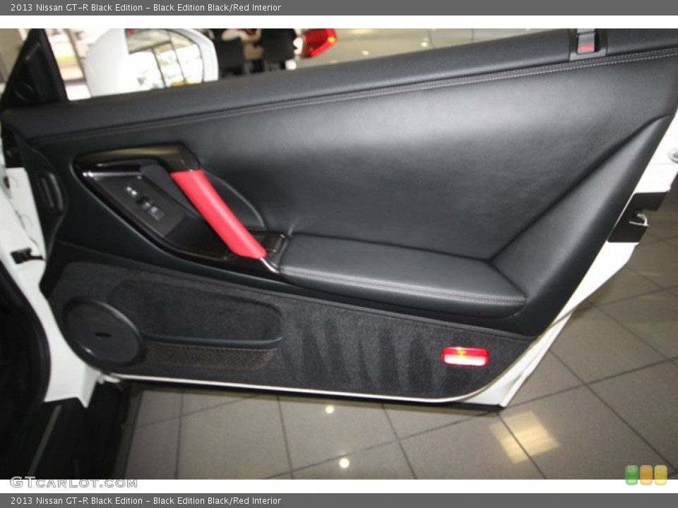 Black Edition Black/Red Interior Door Panel for the 2013 Nissan GT-R Black Edition #81126023