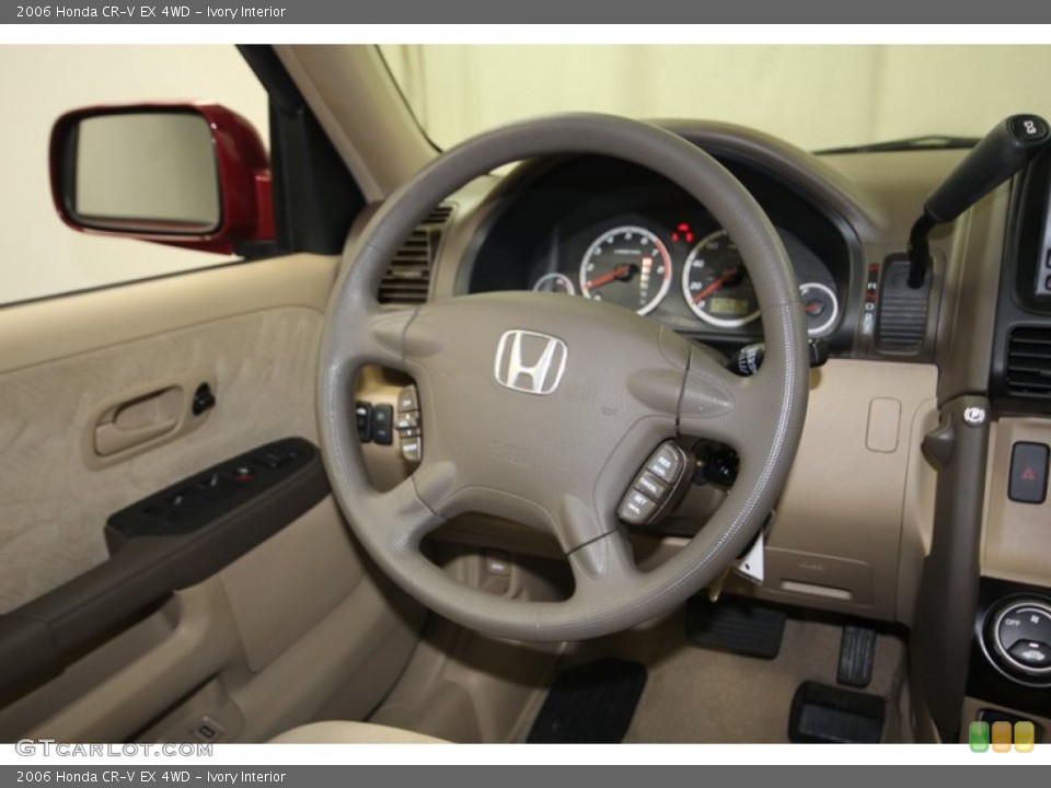 Ivory Interior Steering Wheel for the 2006 Honda CR-V EX 4WD #81126134