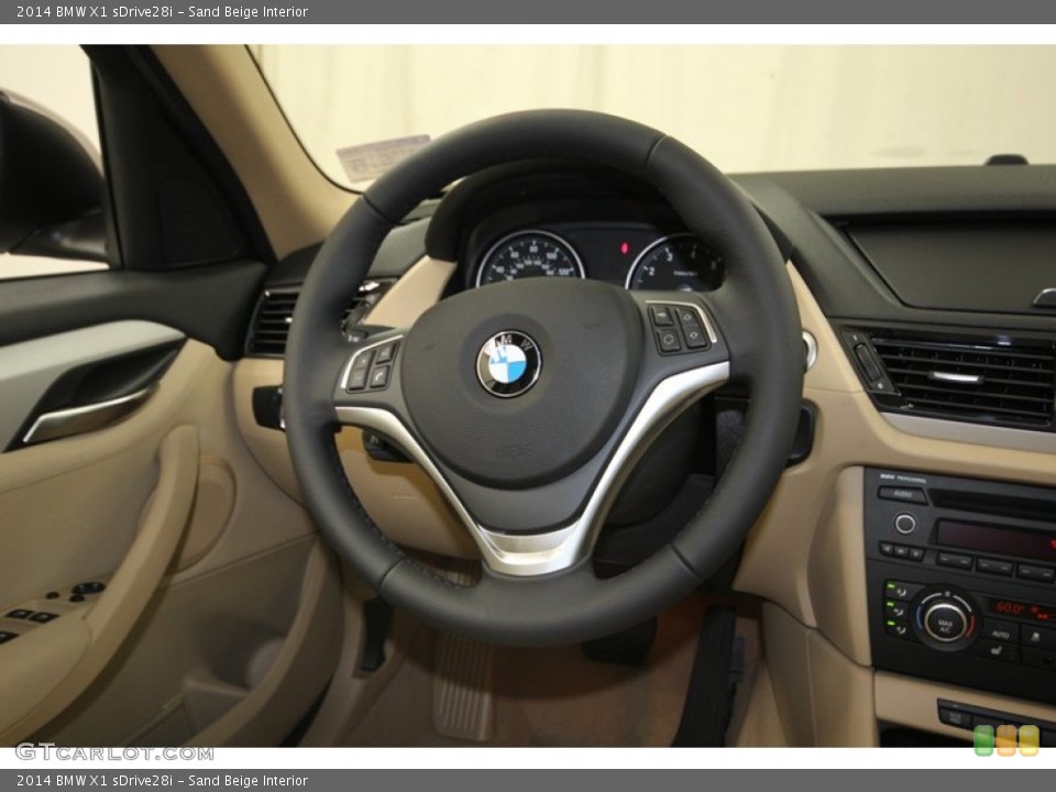 Sand Beige Interior Steering Wheel for the 2014 BMW X1 sDrive28i #81126350
