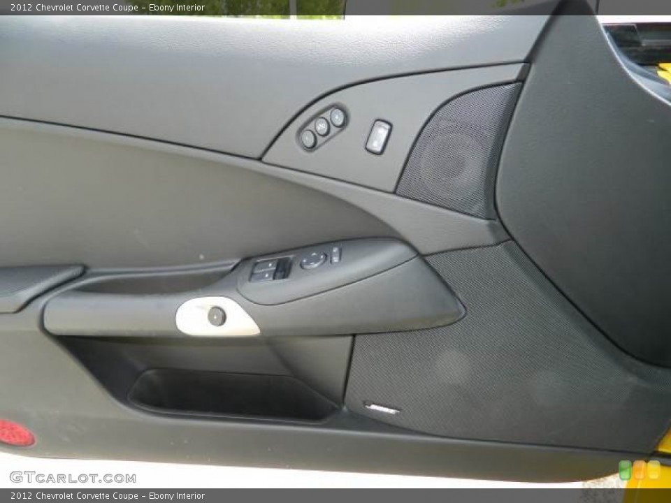 Ebony Interior Door Panel for the 2012 Chevrolet Corvette Coupe #81128958