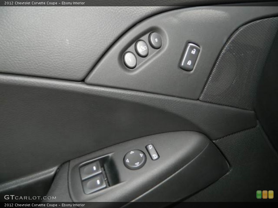 Ebony Interior Controls for the 2012 Chevrolet Corvette Coupe #81128979