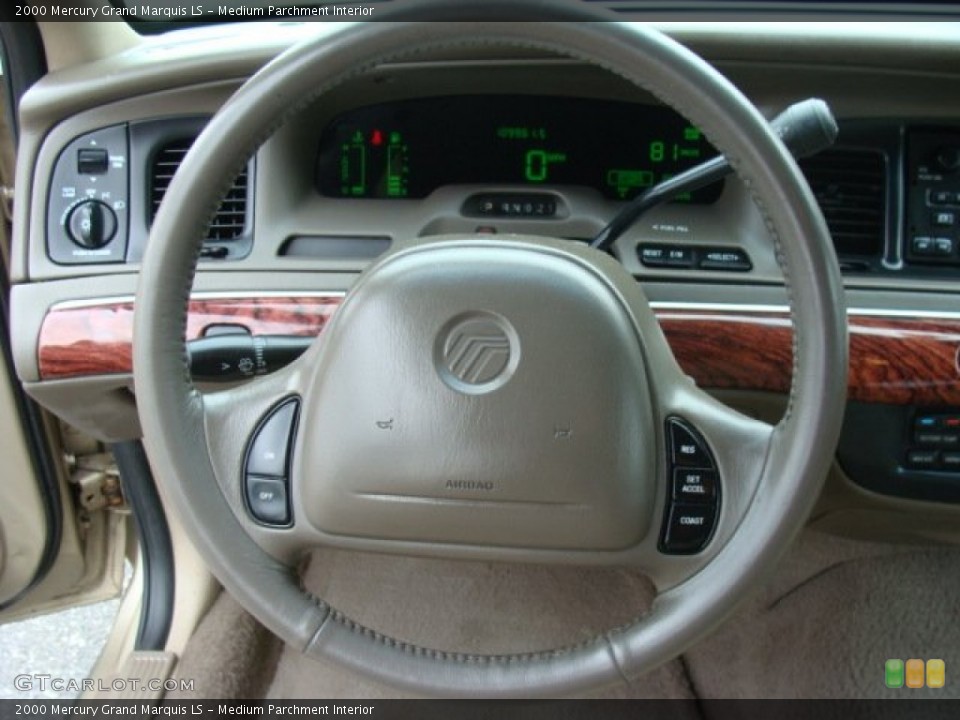 Medium Parchment Interior Steering Wheel for the 2000 Mercury Grand Marquis LS #81129063