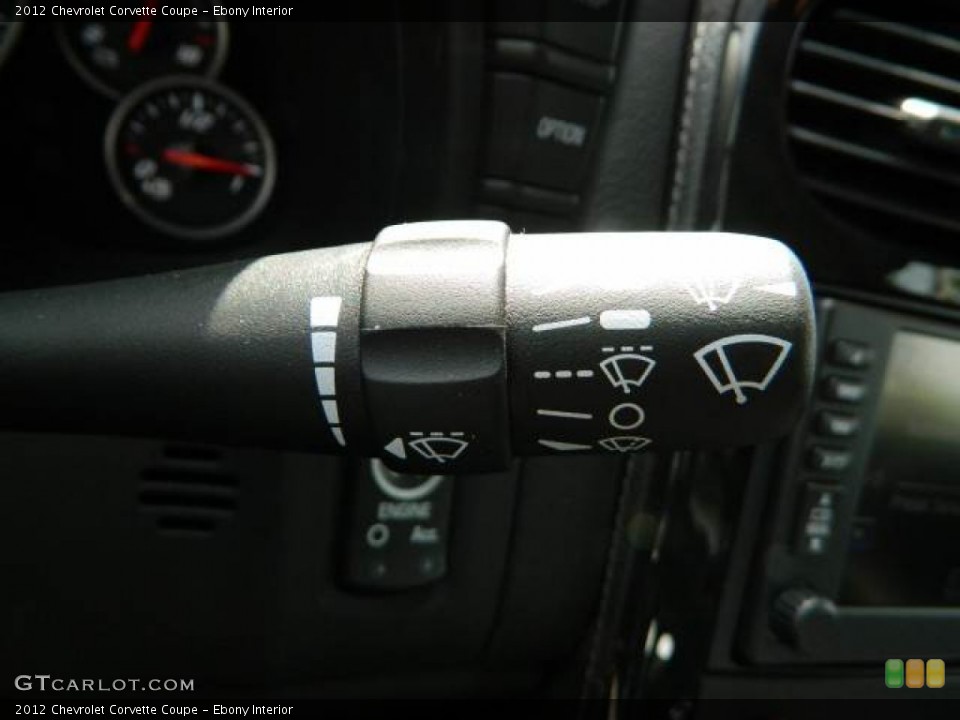 Ebony Interior Controls for the 2012 Chevrolet Corvette Coupe #81129083