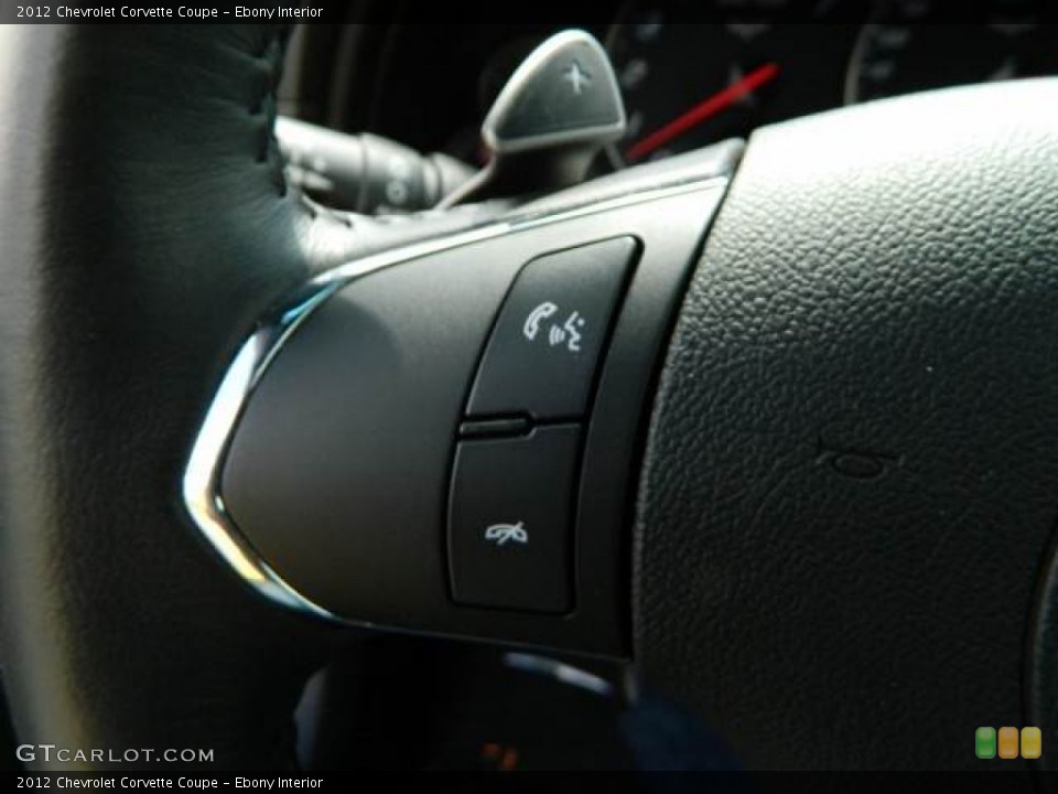 Ebony Interior Controls for the 2012 Chevrolet Corvette Coupe #81129108
