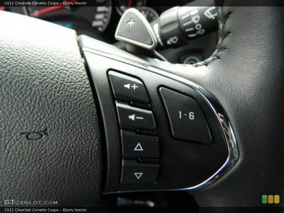Ebony Interior Controls for the 2012 Chevrolet Corvette Coupe #81129127