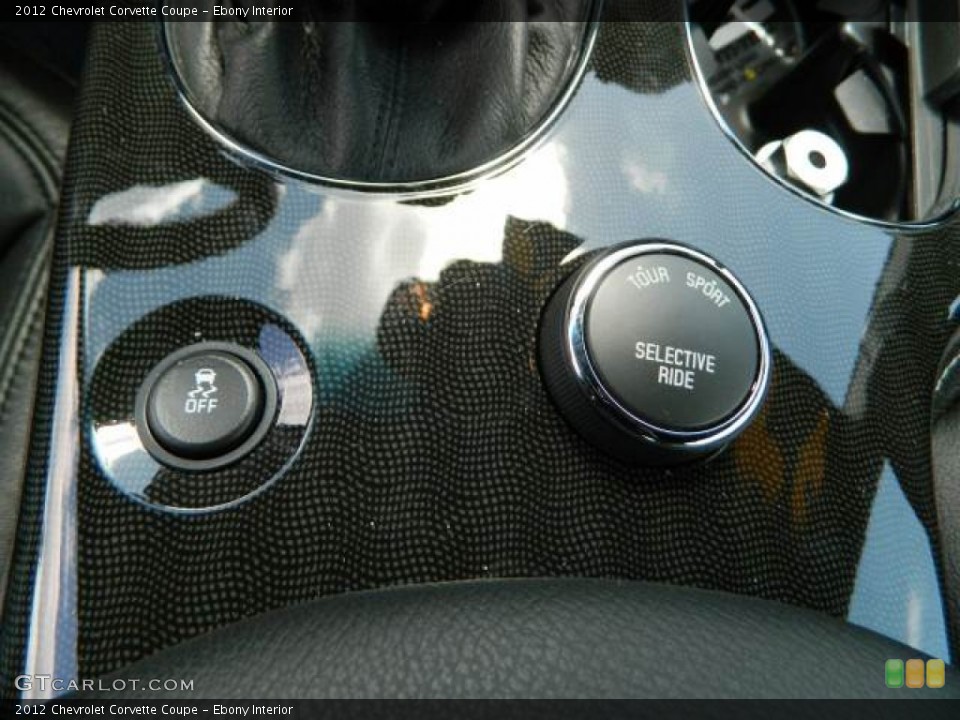 Ebony Interior Controls for the 2012 Chevrolet Corvette Coupe #81129168