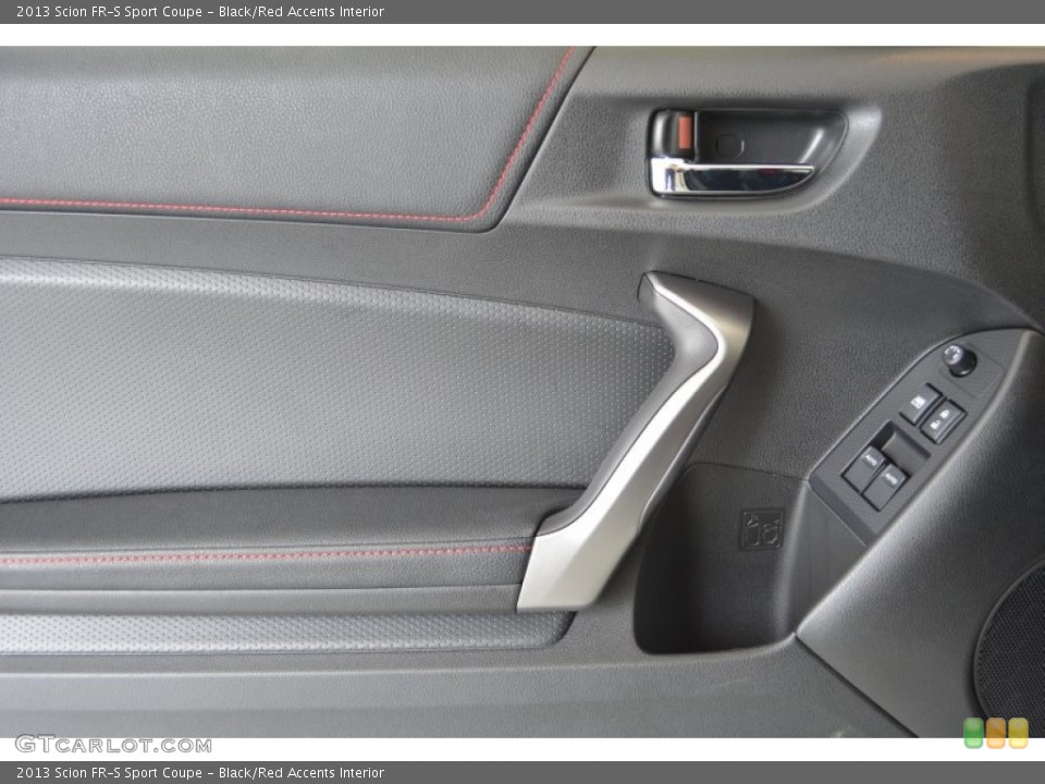 Black/Red Accents Interior Door Panel for the 2013 Scion FR-S Sport Coupe #81129184
