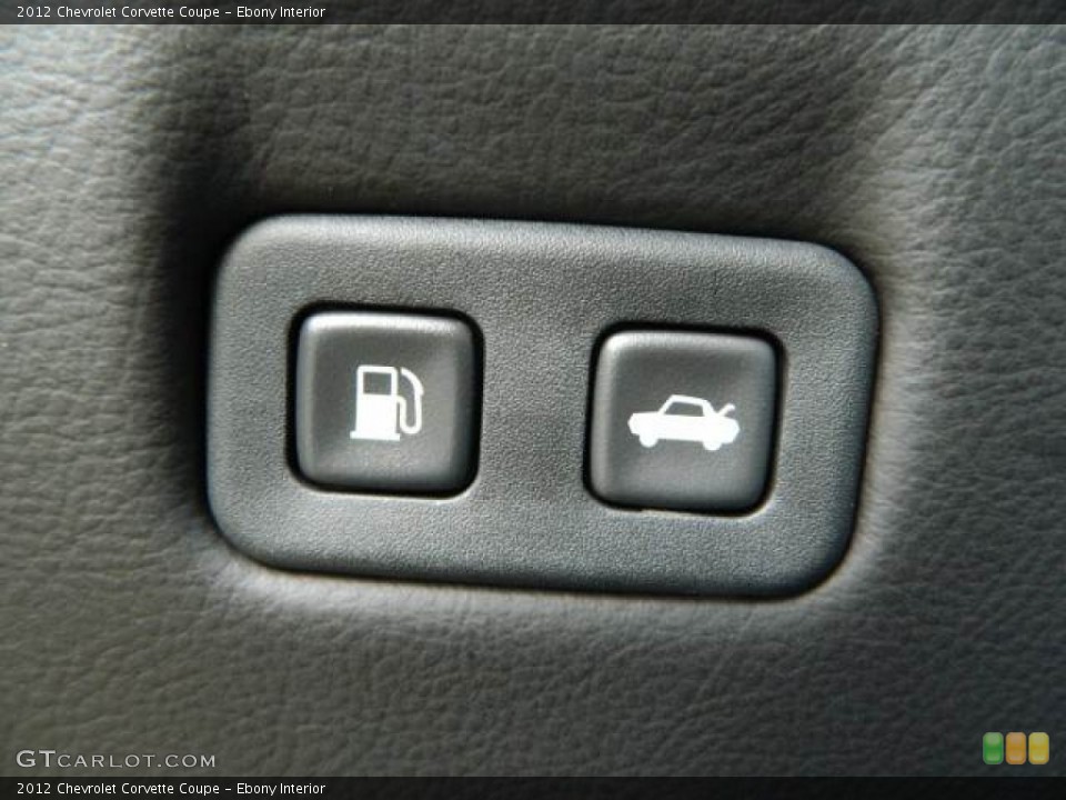 Ebony Interior Controls for the 2012 Chevrolet Corvette Coupe #81129185