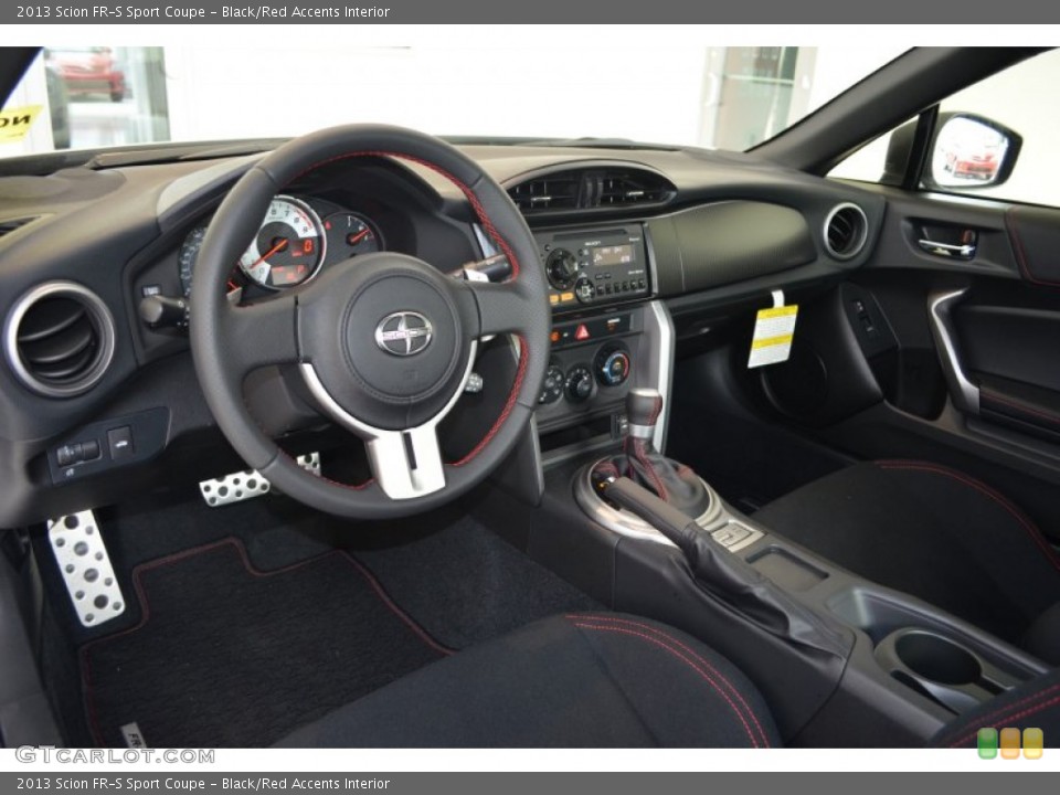 Black/Red Accents Interior Prime Interior for the 2013 Scion FR-S Sport Coupe #81129225