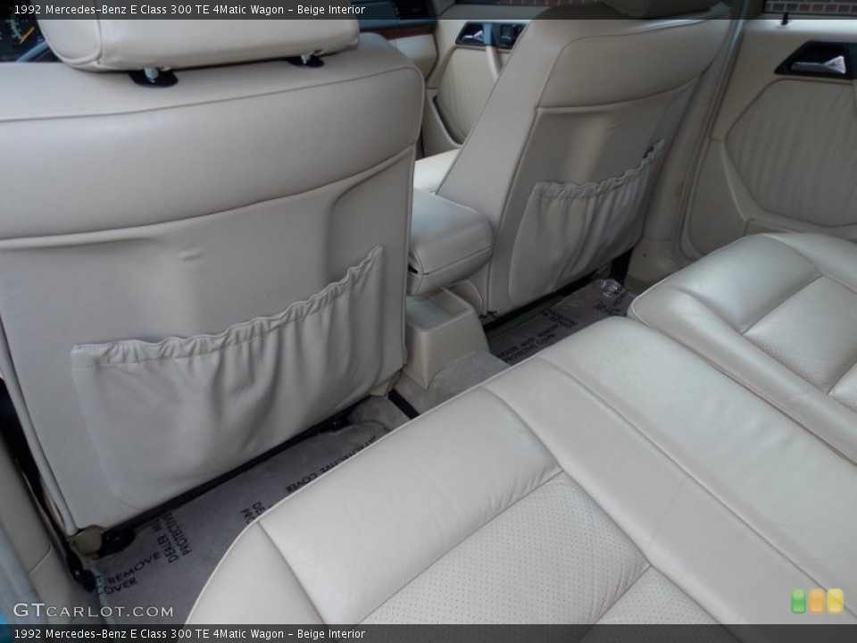 Beige Interior Rear Seat for the 1992 Mercedes-Benz E Class 300 TE 4Matic Wagon #81129568