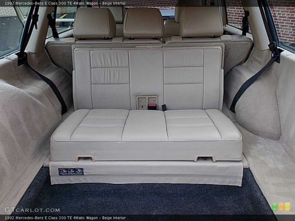 Beige Interior Rear Seat for the 1992 Mercedes-Benz E Class 300 TE 4Matic Wagon #81129666