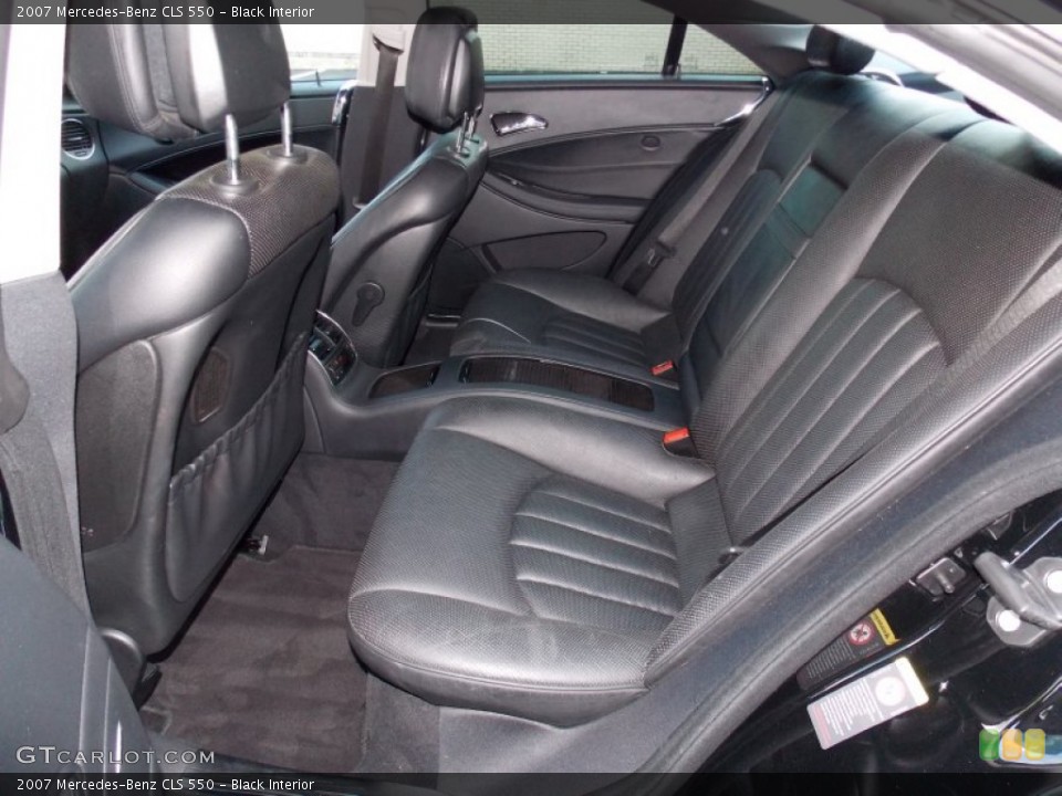 Black Interior Rear Seat for the 2007 Mercedes-Benz CLS 550 #81130577