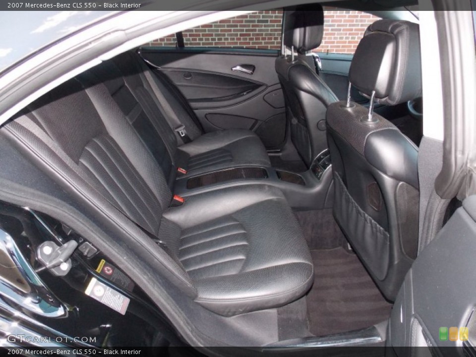 Black Interior Rear Seat for the 2007 Mercedes-Benz CLS 550 #81130755