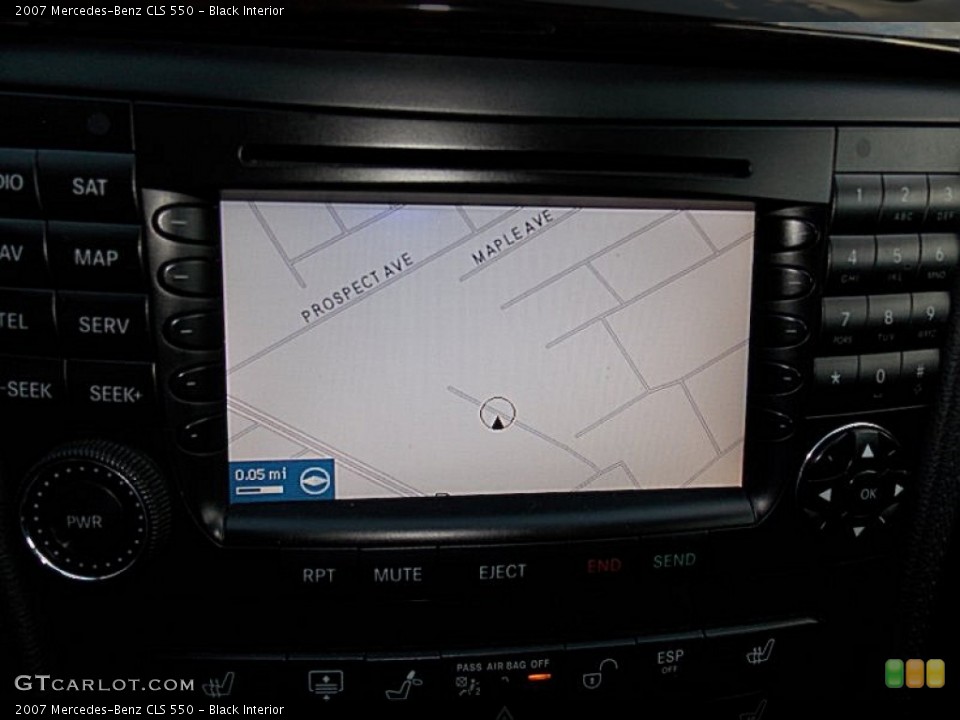 Black Interior Navigation for the 2007 Mercedes-Benz CLS 550 #81131004