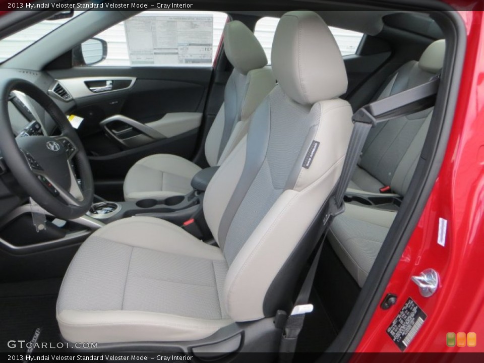 Gray Interior Photo for the 2013 Hyundai Veloster  #81132220