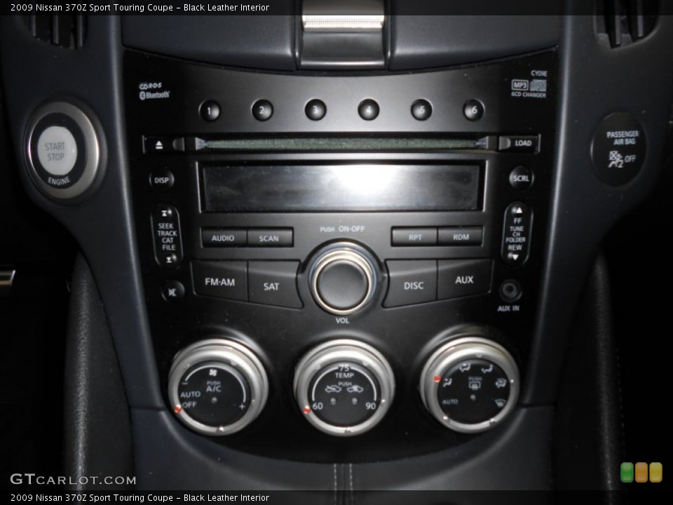 Black Leather Interior Controls for the 2009 Nissan 370Z Sport Touring Coupe #81132646