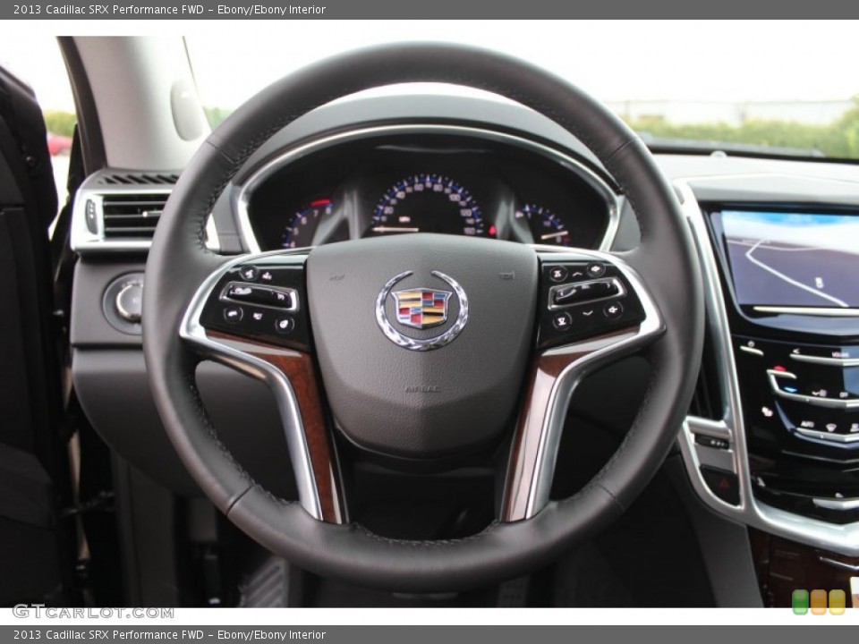 Ebony/Ebony Interior Steering Wheel for the 2013 Cadillac SRX Performance FWD #81132681