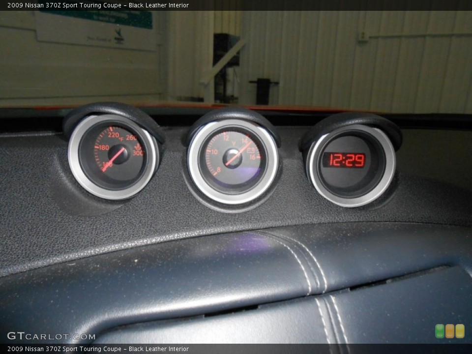 Black Leather Interior Gauges for the 2009 Nissan 370Z Sport Touring Coupe #81132821