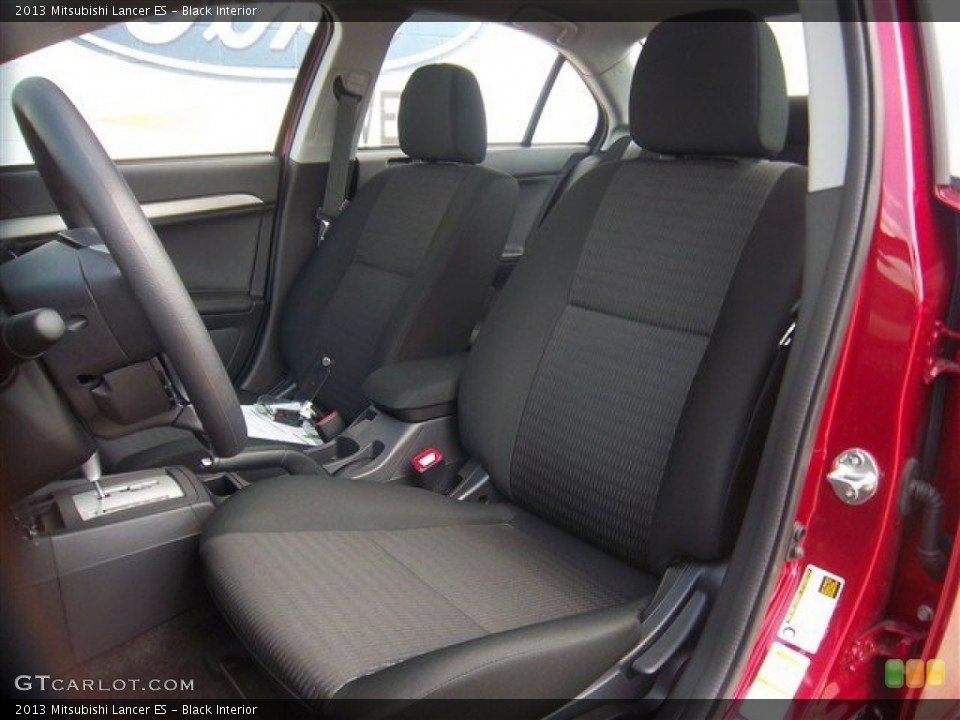 Black Interior Front Seat for the 2013 Mitsubishi Lancer ES #81133677