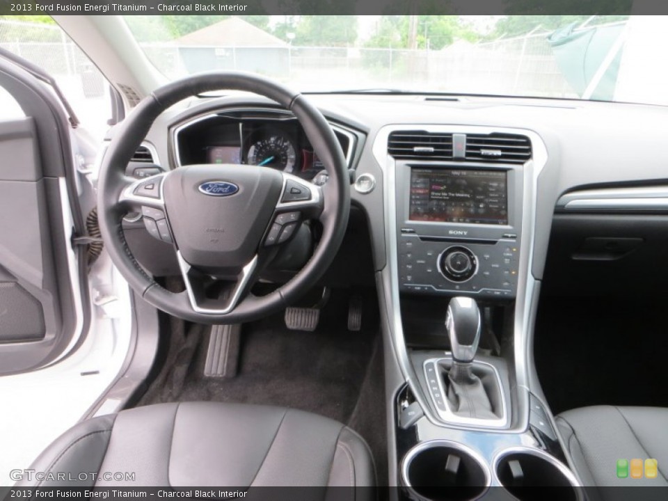 Charcoal Black Interior Dashboard for the 2013 Ford Fusion Energi Titanium #81133695