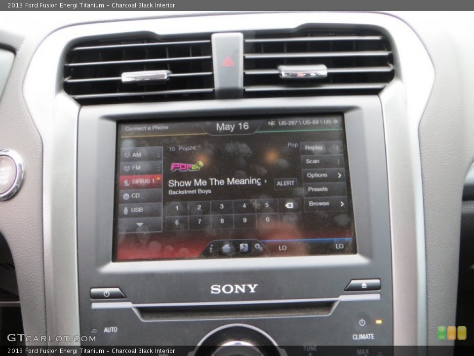 Charcoal Black Interior Controls for the 2013 Ford Fusion Energi Titanium #81133736