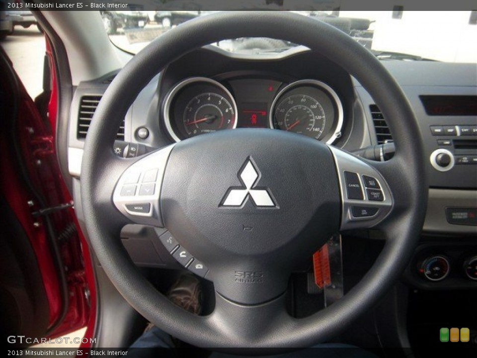 Black Interior Steering Wheel for the 2013 Mitsubishi Lancer ES #81133824