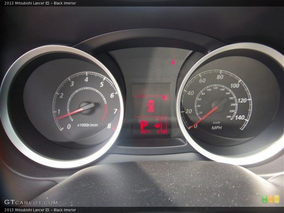 Black Interior Gauges for the 2013 Mitsubishi Lancer ES #81133887