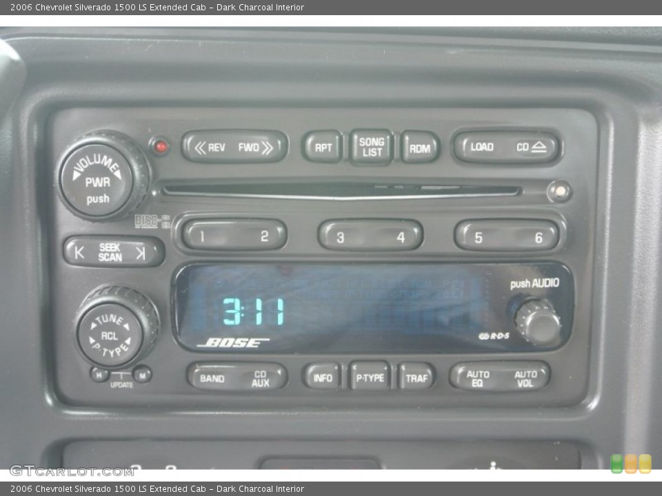 Dark Charcoal Interior Audio System for the 2006 Chevrolet Silverado 1500 LS Extended Cab #81133921