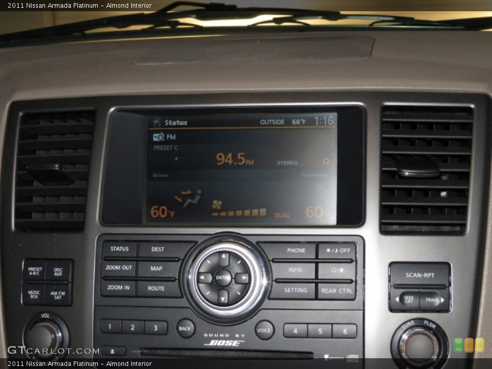 Almond Interior Controls for the 2011 Nissan Armada Platinum #81134259