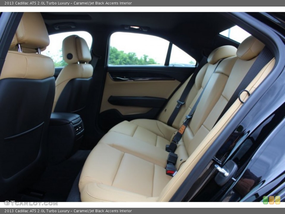 Caramel/Jet Black Accents Interior Rear Seat for the 2013 Cadillac ATS 2.0L Turbo Luxury #81134621