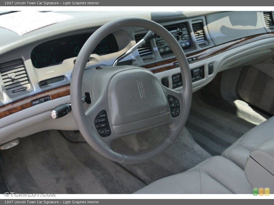 Light Graphite Interior Dashboard for the 1997 Lincoln Town Car Signature #81134624