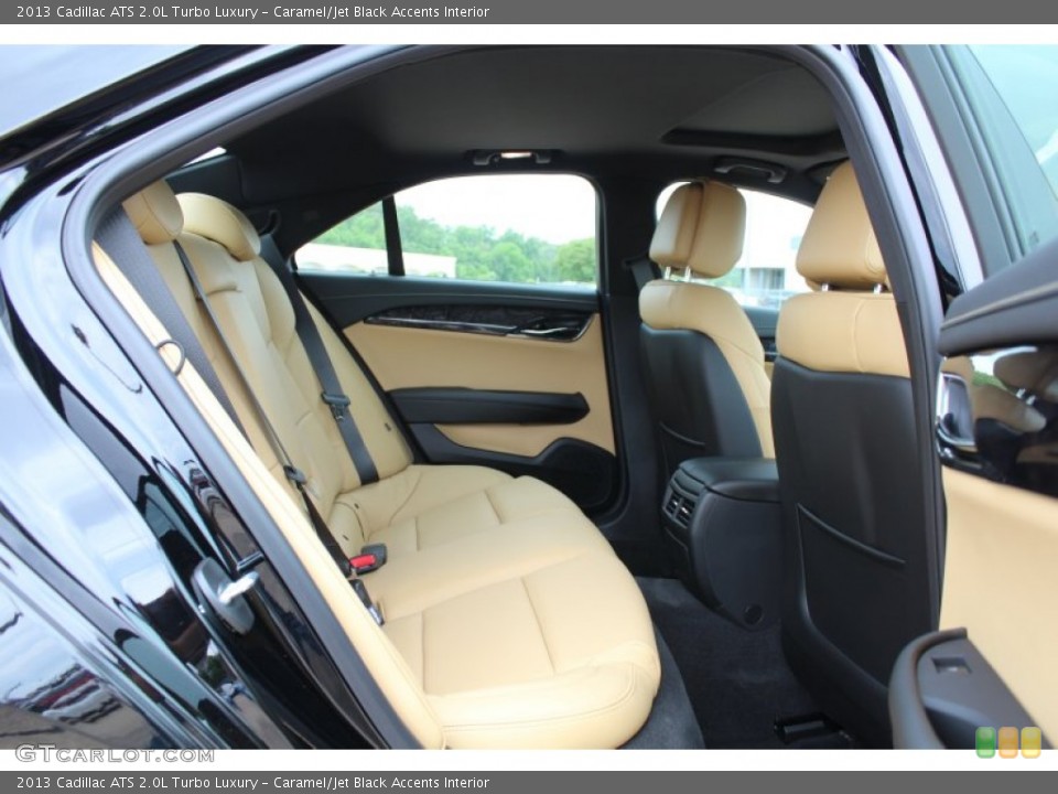 Caramel/Jet Black Accents Interior Rear Seat for the 2013 Cadillac ATS 2.0L Turbo Luxury #81134664