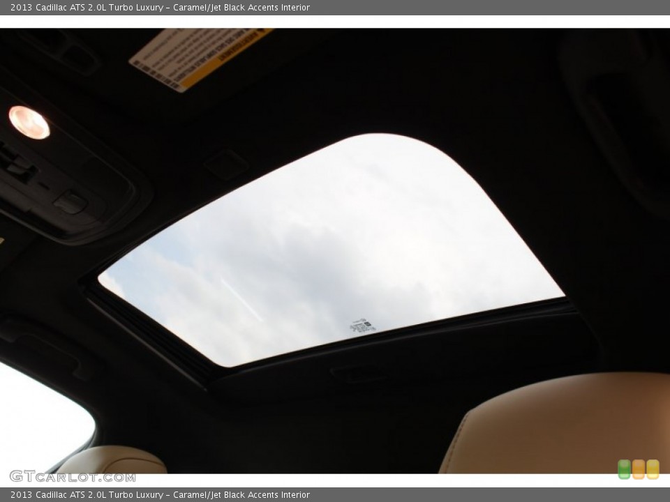 Caramel/Jet Black Accents Interior Sunroof for the 2013 Cadillac ATS 2.0L Turbo Luxury #81134717