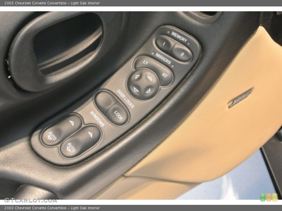 Light Oak Interior Controls for the 2003 Chevrolet Corvette Convertible #81135457