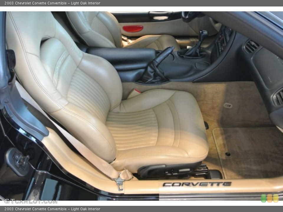 Light Oak Interior Front Seat for the 2003 Chevrolet Corvette Convertible #81135636