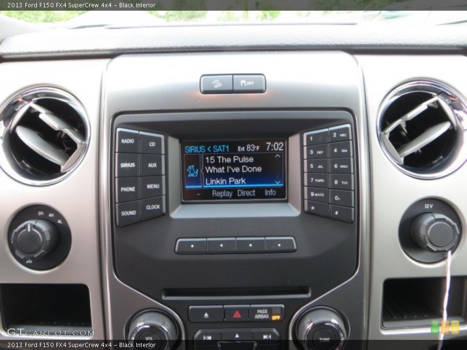 Black Interior Controls for the 2013 Ford F150 FX4 SuperCrew 4x4 #81136077