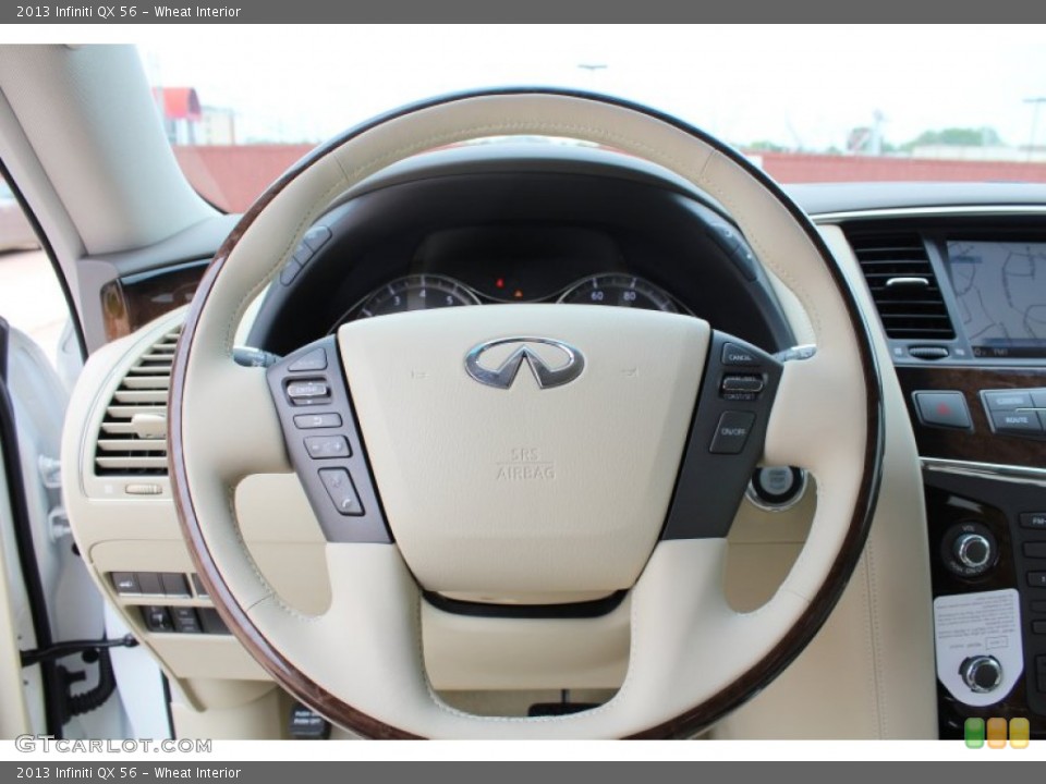 Wheat Interior Steering Wheel for the 2013 Infiniti QX 56 #81136338