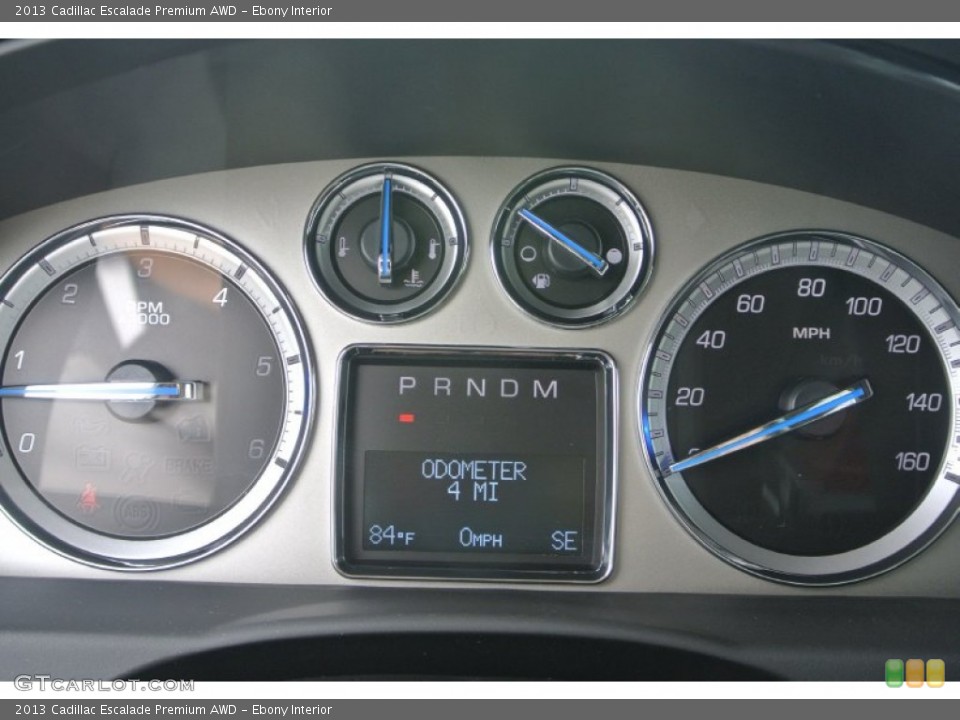 Ebony Interior Gauges for the 2013 Cadillac Escalade Premium AWD #81136743