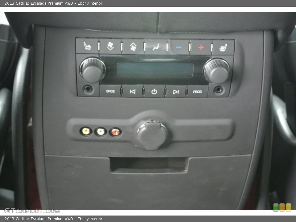 Ebony Interior Controls for the 2013 Cadillac Escalade Premium AWD #81136788