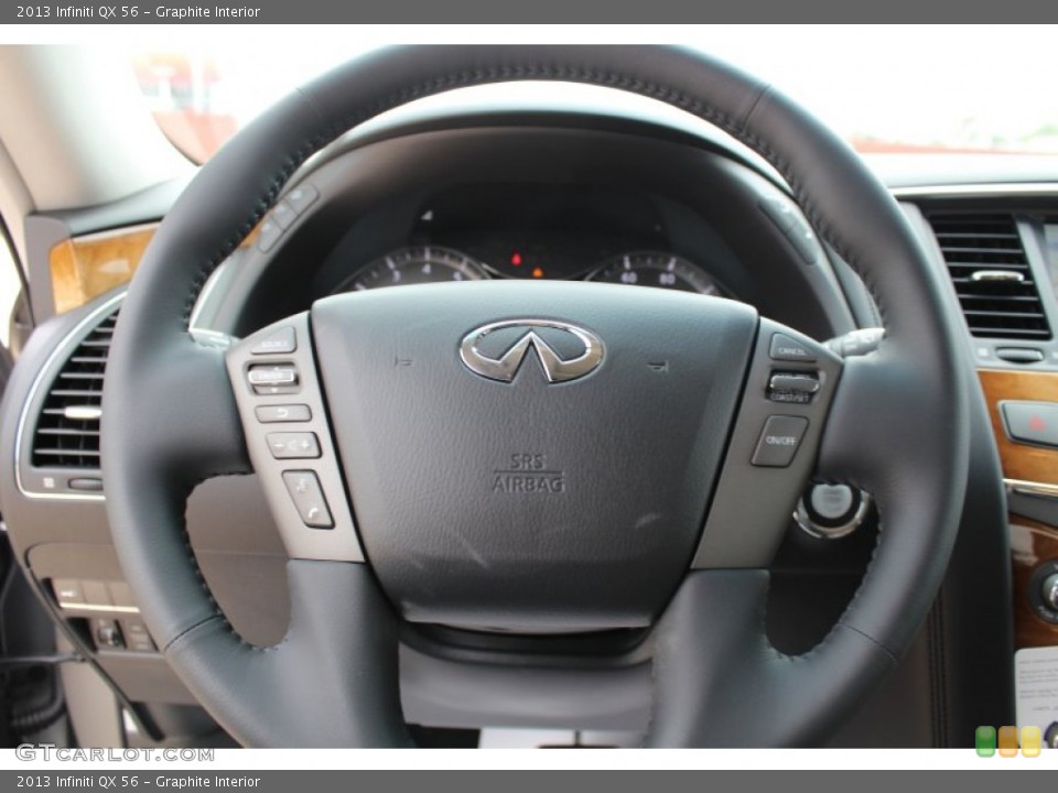 Graphite Interior Steering Wheel for the 2013 Infiniti QX 56 #81137418