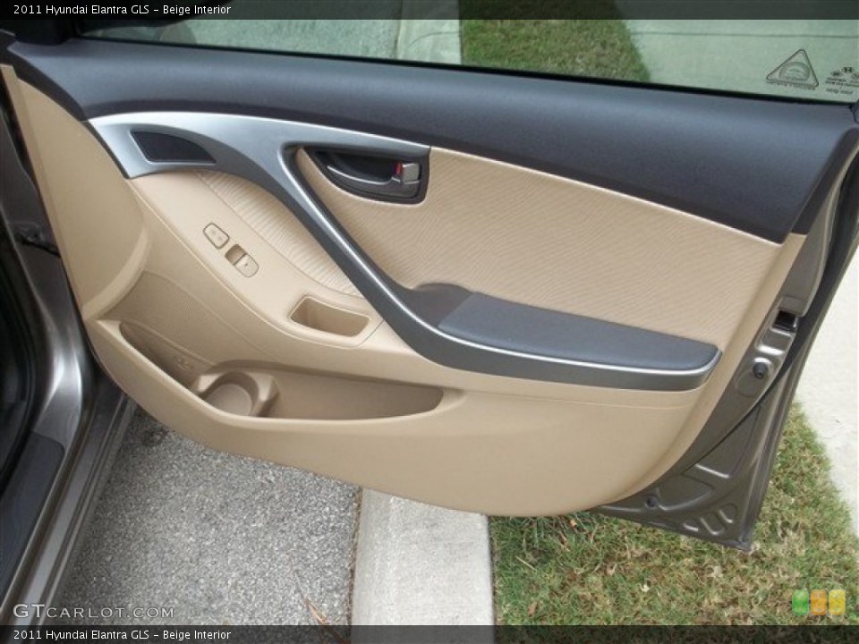 Beige Interior Door Panel for the 2011 Hyundai Elantra GLS #81138537