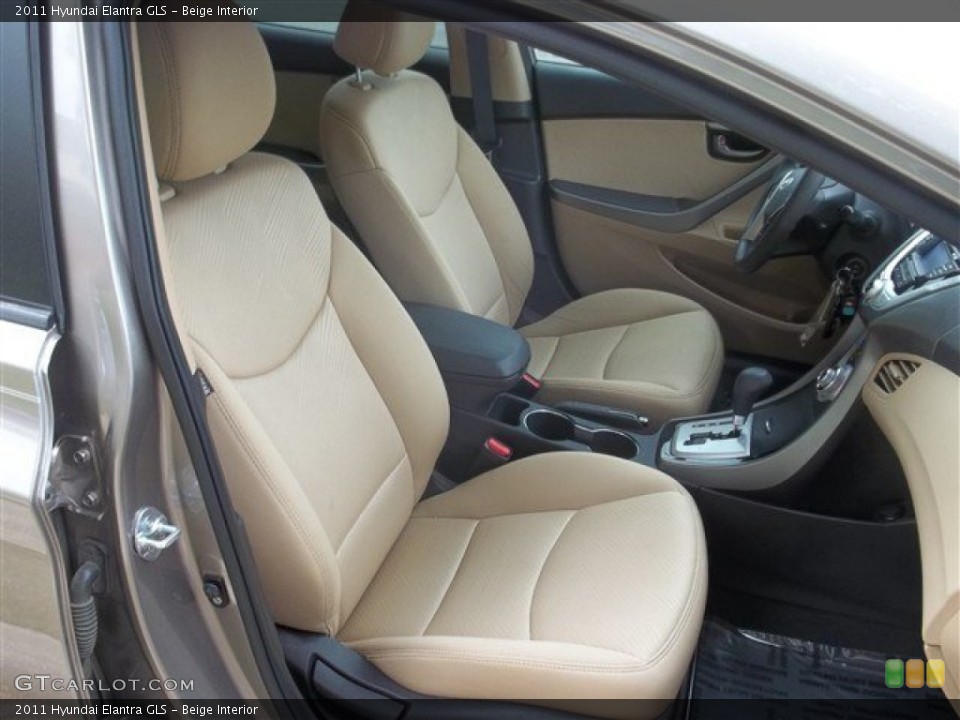 Beige Interior Front Seat for the 2011 Hyundai Elantra GLS #81138576