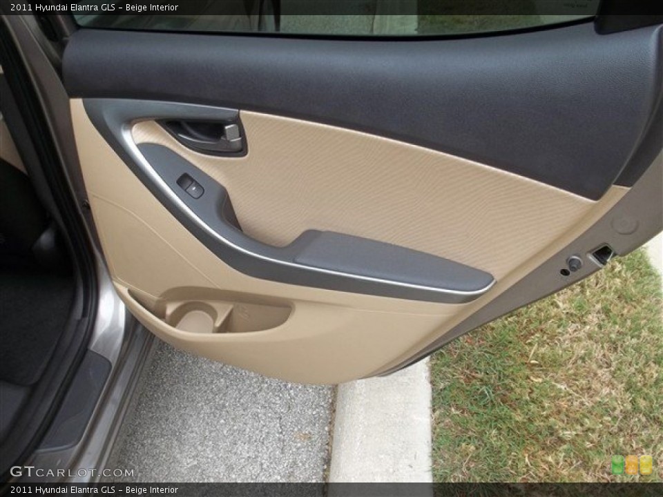 Beige Interior Door Panel for the 2011 Hyundai Elantra GLS #81138594