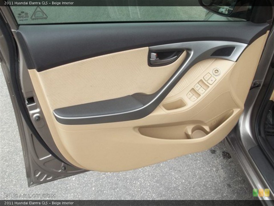 Beige Interior Door Panel for the 2011 Hyundai Elantra GLS #81138777