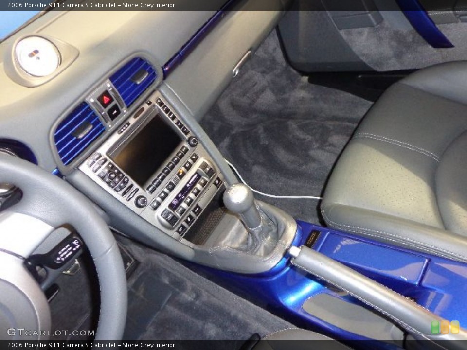 Stone Grey Interior Controls for the 2006 Porsche 911 Carrera S Cabriolet #81138895