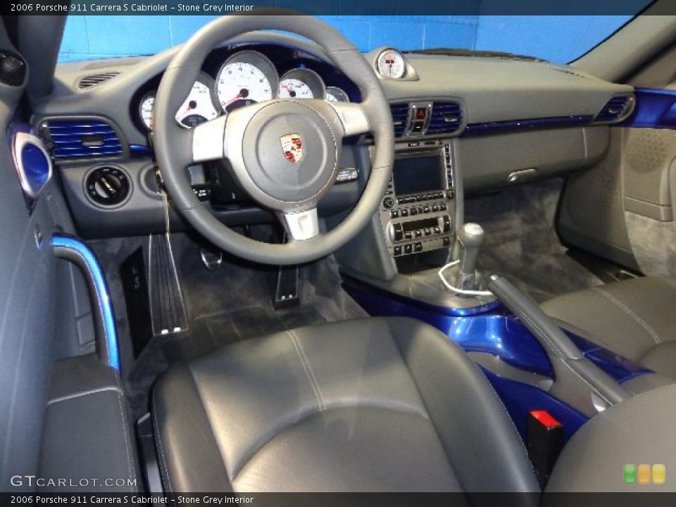 Stone Grey Interior Photo for the 2006 Porsche 911 Carrera S Cabriolet #81139041